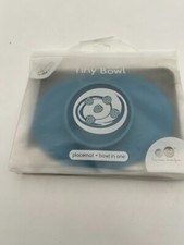 EZPZ The Happy Bowl Silicone Placemat and Bowl in One in Blue - NEW