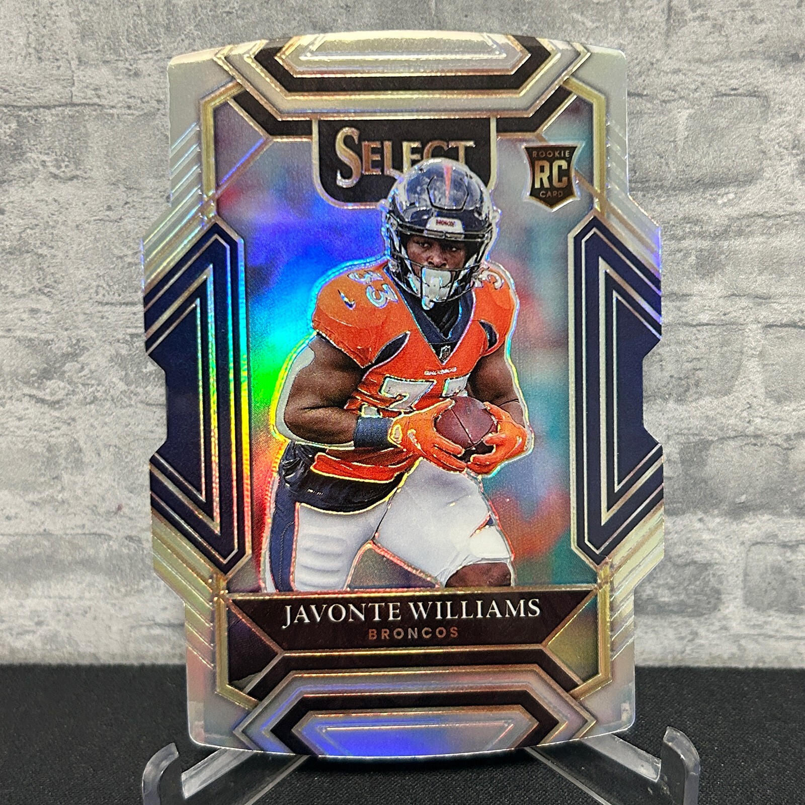 2021 Panini Select - Club Level Silver Prizm Die-Cut #257 Javonte Williams (RC)
