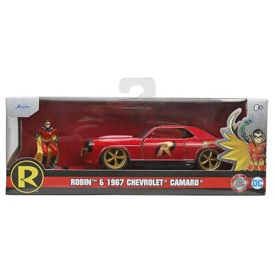 BATMAN Robin 1969 Chevrolet Camaro DC Comics Collectors Die-Cast Car & Figure 1:32