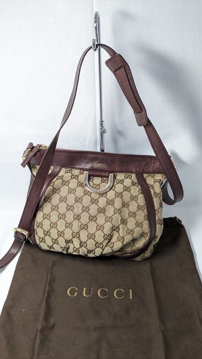 GUCCI Bag Shoulder bag Beige / Brown GG Canvas 203257 200047 GUCCI Bag Shoulder bag Beige / Brown GG Canvas 203257 200047