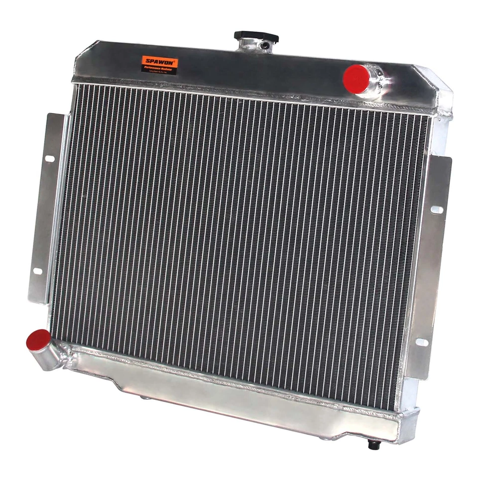 Radiador de 3 filas apto para Jeep Scrambler CJ5/6/7 Cherokee Commando 1975-1986 SPAWON AT Foto 3 de 4