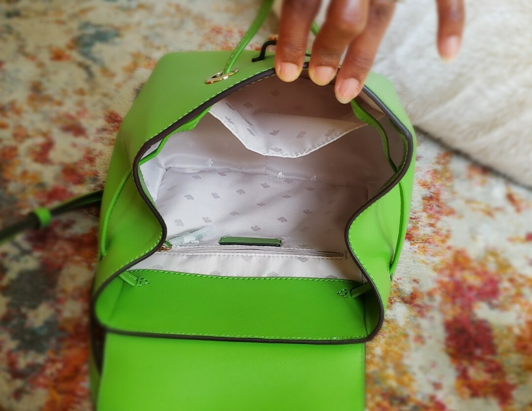 Kate Spade Saffiano Leather Lizzie Medium Flap Backpack 
