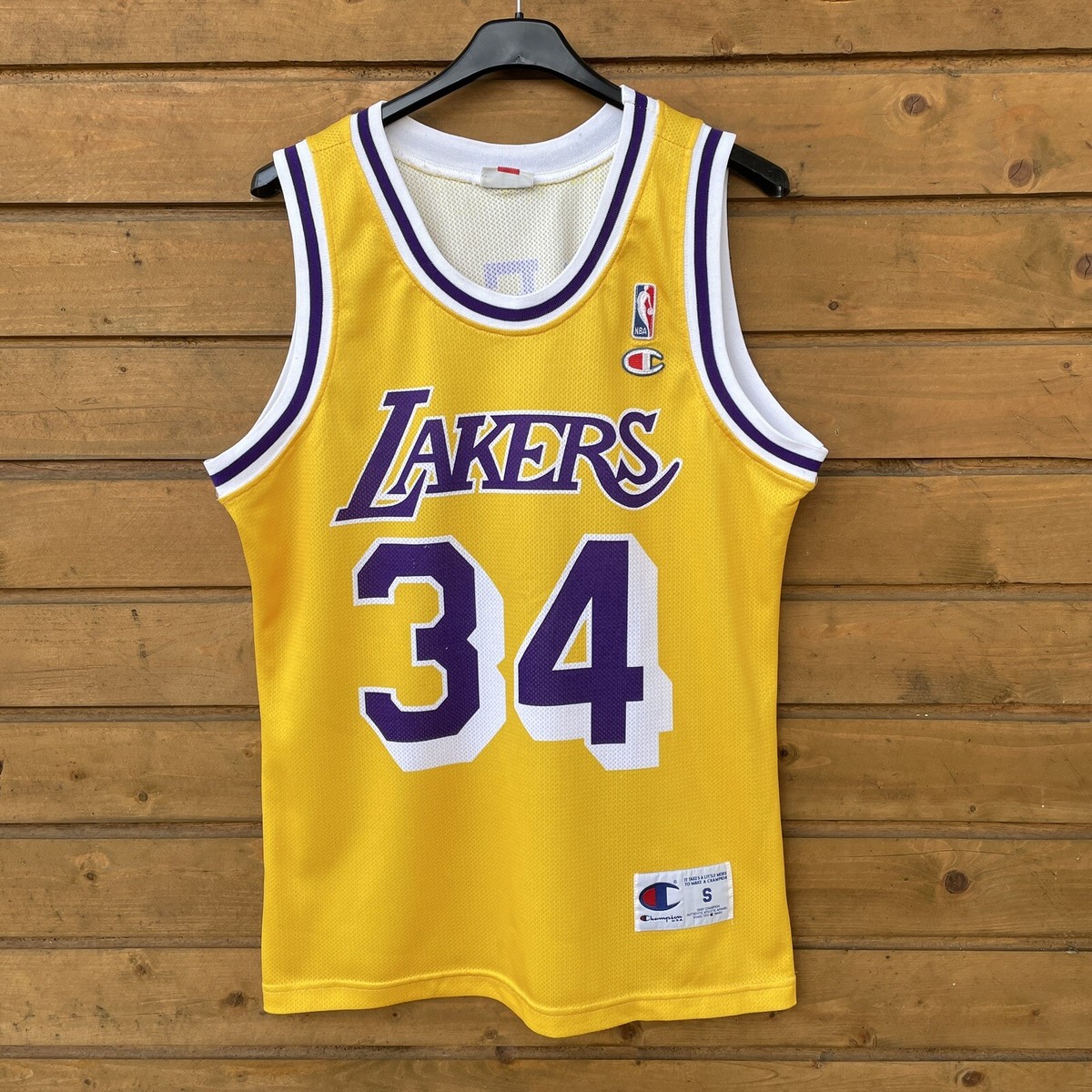 Vintage Shaquille O'Neal #34 Los Angeles Lakers Champion Jersey
