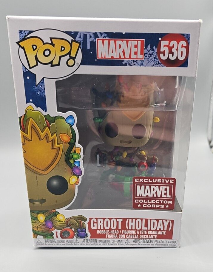 En Oferta Funko Pop Groot Holiday 536 Marvel Collectors Corps Caja Sin Nuevo