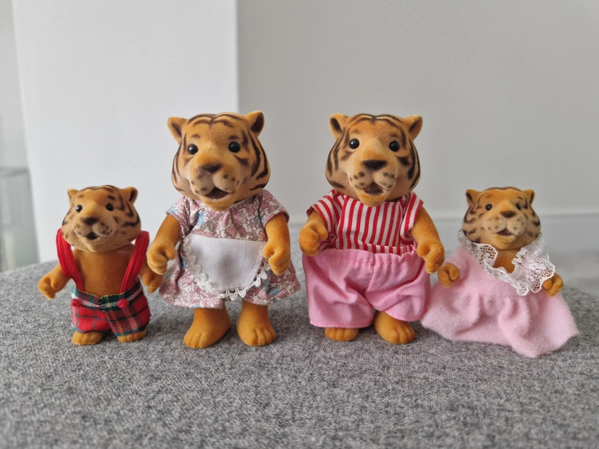 Famille chat tigre - sylvanian familles, figurines