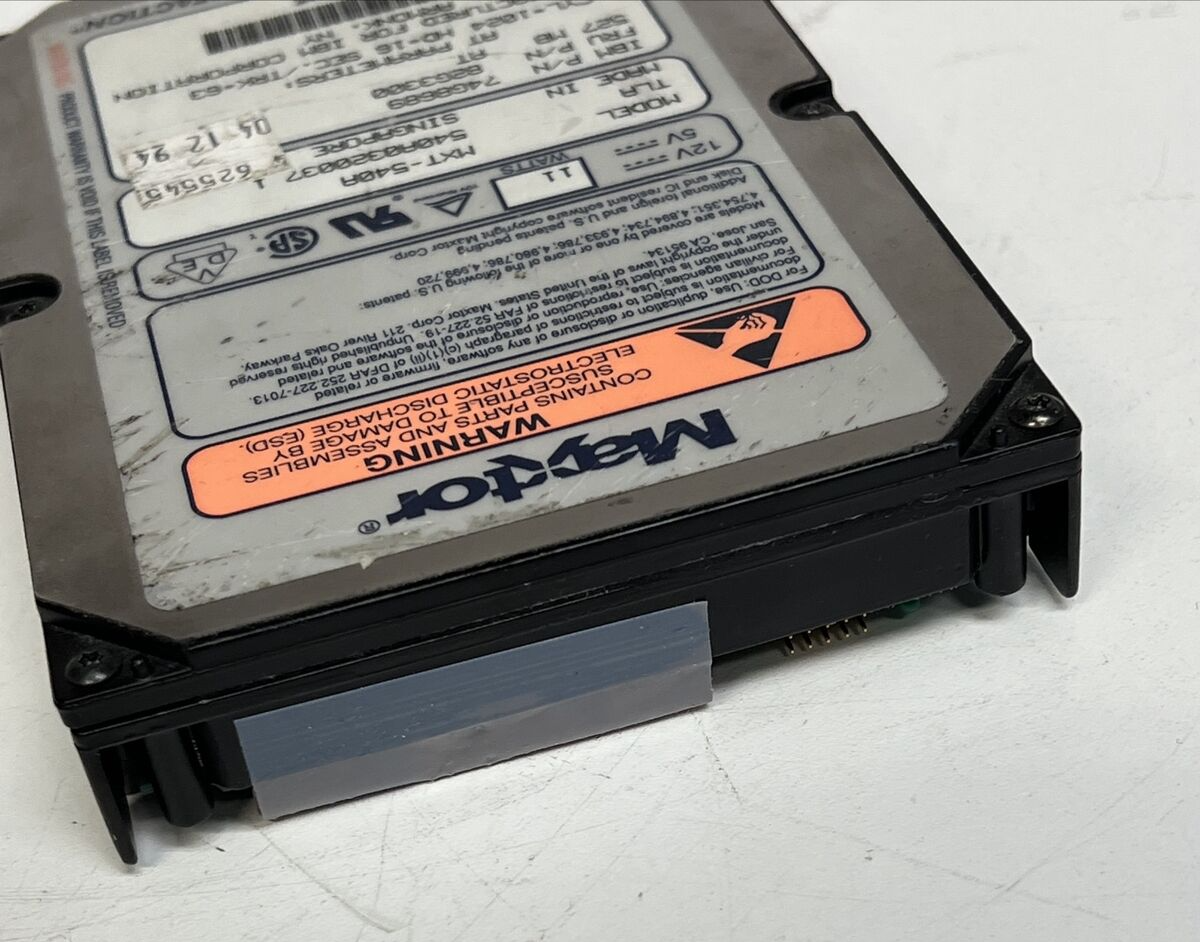 MXT-540A Maxtor MXT Series 540MB 6300 RPM SCSI 50-PIN 256KB