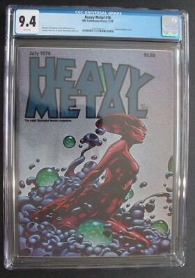 Heavy Metal #16 July 1978 MOEBIUS Alex Nino CORBEN 1st Zulaykha & Behram CGC 9.4