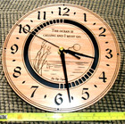 Blue ridge Originals Clock-"The Ocean is Calling and I Must Go" Wood Effect 8" — photo 2