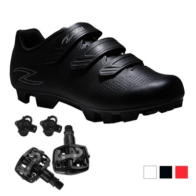 Zol Raptor MTB and Indoor Cycling Shoes with Pedals and Cleats