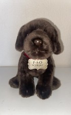 FAO Schwartz Chocolate Brown Lab Labrador Lab Dog Puppy Plush Stuffed Animal