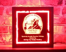 Pappy Van Winkle Whiskey LED Sign Personalized, Home bar pub Sign, Lighted Sign