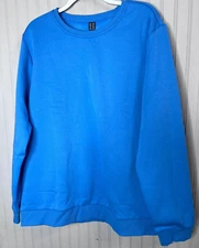 Tacvasen Womens SWEATSHIRT 2XL SKy Blue Pullover Tactical Quality Comfort NEW
