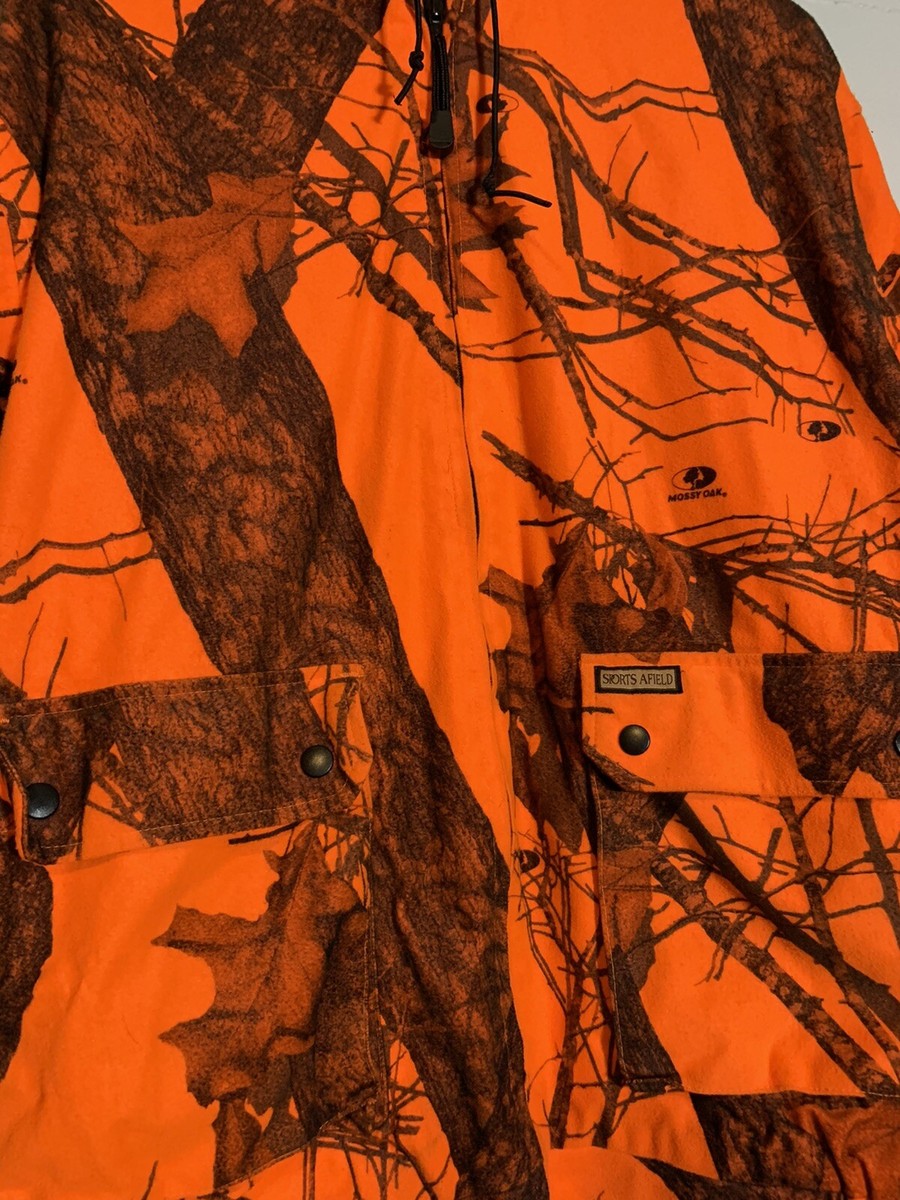 Vintage Y2k Sports Afield Mossy Oak Orange Camo Lined Vintage Y2k Sports Afield Mossy Oak Orange Camo Lined