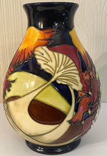 Moorcroft Parasol Dance 19cm Vase 7/7 Shape by Kerry Goodwin Red Dot Second