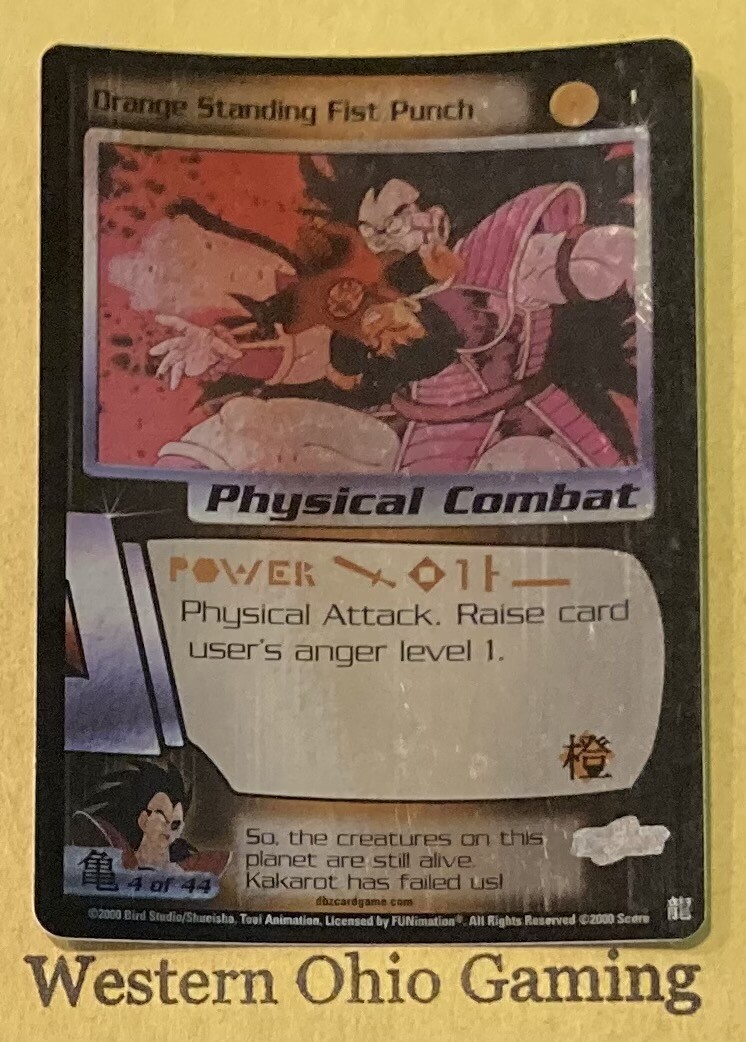 Dragon Ball Z CCG Orange Standing Fist Punch #1 Foil READ TCG | eBay
