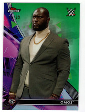 OMOS 2021 WWE TOPPS FINEST GREEN ROOKIE REFRACTOR /99