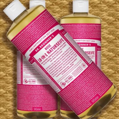 Dr. Bronner's Magic Soap Rose 945ml Flüssigseife Naturkosmetik Fairtrade Bio veg
