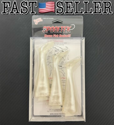 #ad 3 Pack Spooltek FATTY 6quot; Tailpack Lure Replacement Tails All Pearl $11.98