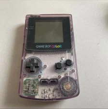 Nintendo Game Boy Color Handheld Game Console - Clear Purple Tested Japanese