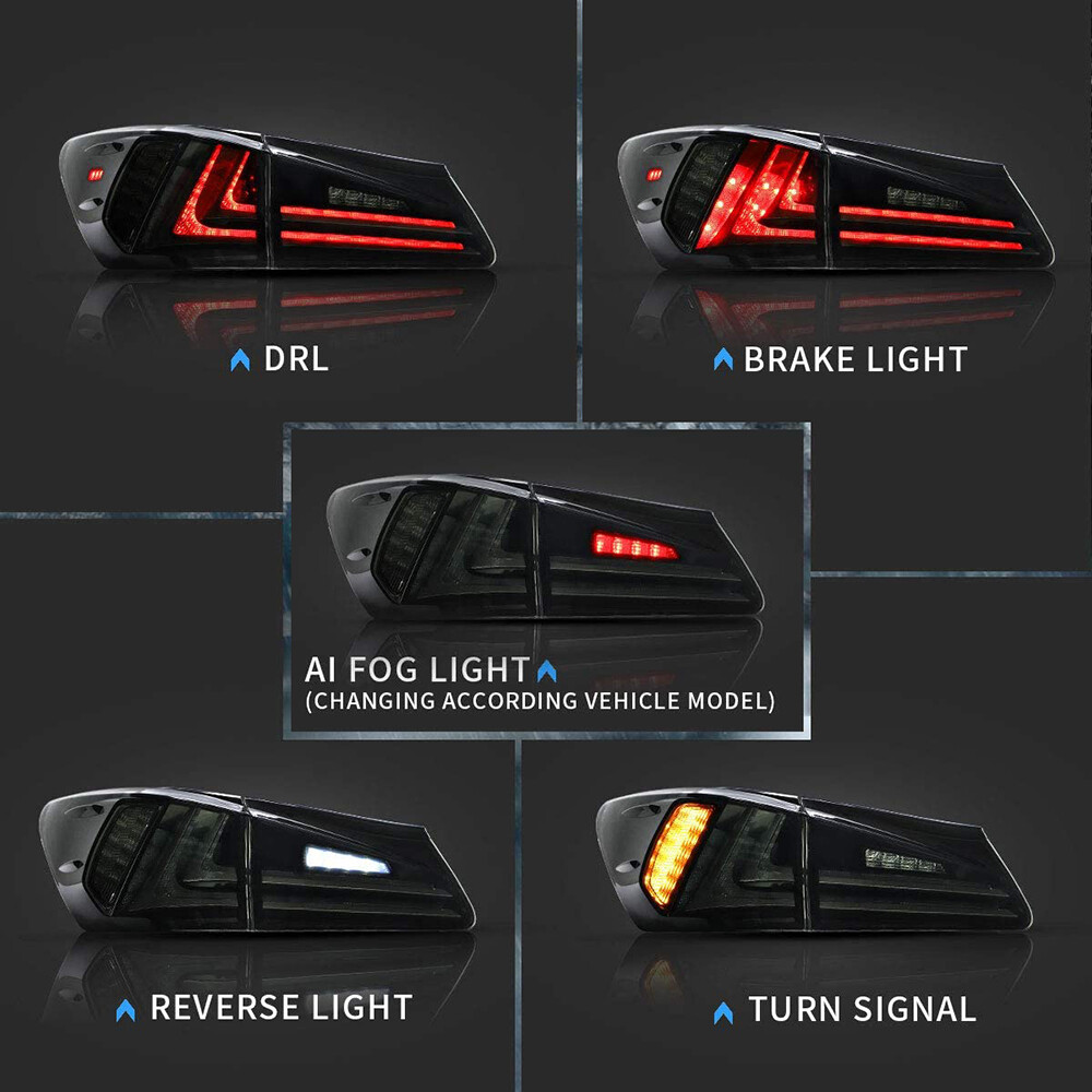 アクセサリー VLAND LED Tail Lights VLAND LED Tail lights for 2006-2013 Lexus Sedan IS250 IS350 ISF