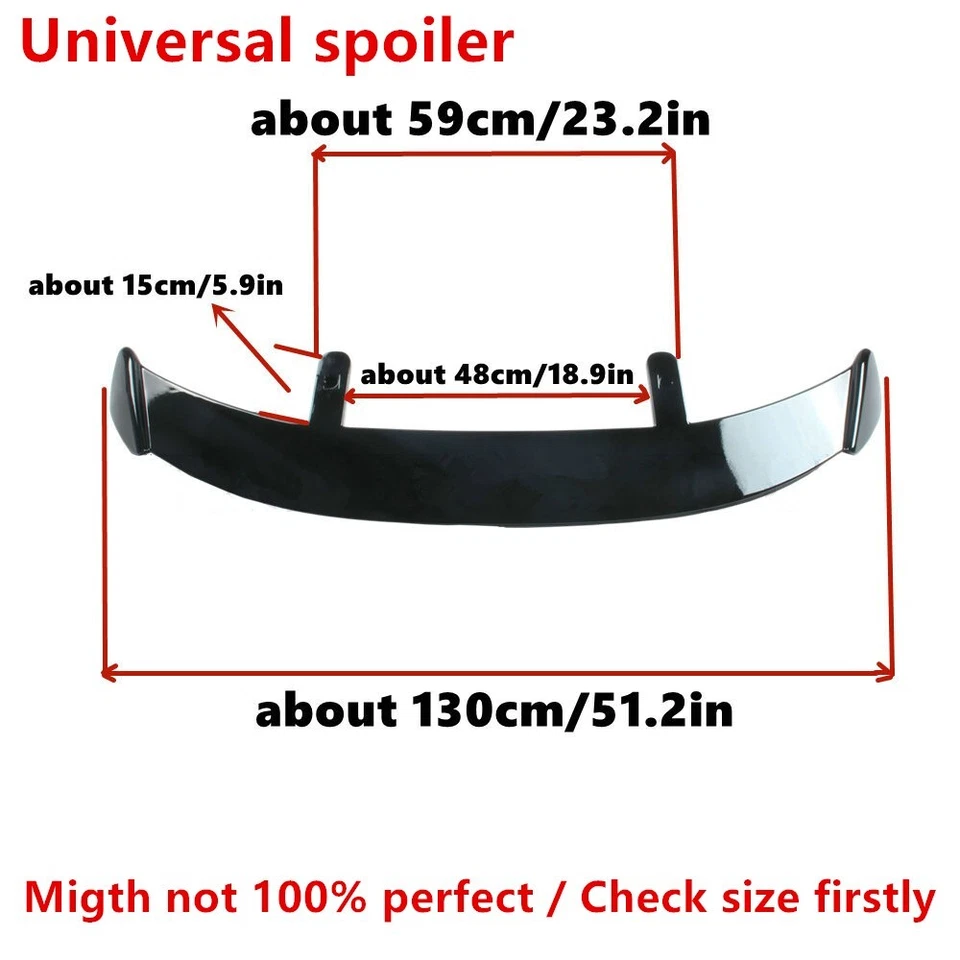 Universal Rear Window Roof Spoiler Modified Wing W/ Light Fit For Saab 9-7X Foto 3 de 4
