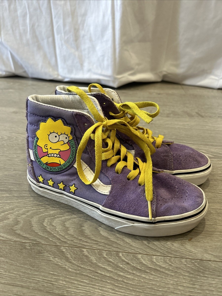 Vans Sk8-Hi The Simpsons Sneakers Lisa Simpson For President Shoes