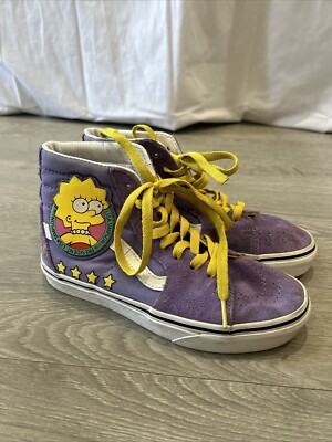 Vans Sk8-Hi The Simpsons Sneakers Lisa Simpson For President Shoes Size  W5