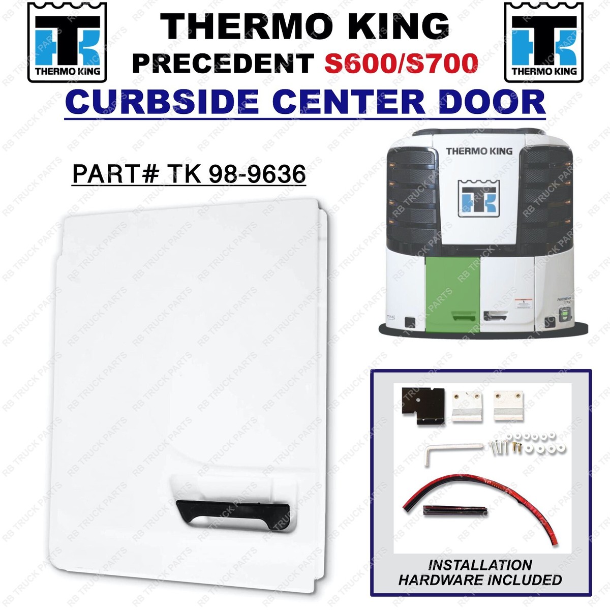 Curbside Center Door for Thermo King Precedent S600 / S700 .CROSS