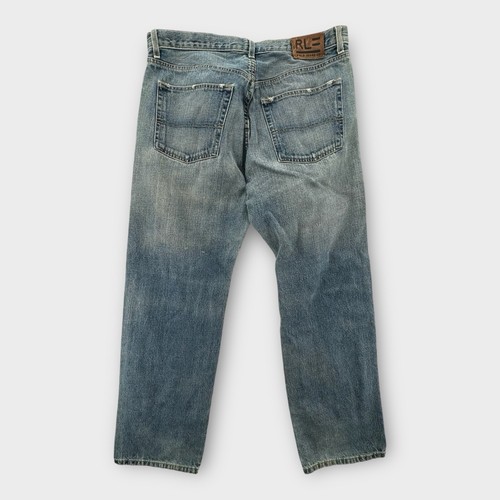 Ralph Lauren Polo Jeans Co. Mens 36x32 Straight Leg Loose Fit Denim Light Wash - Picture 2 of 8