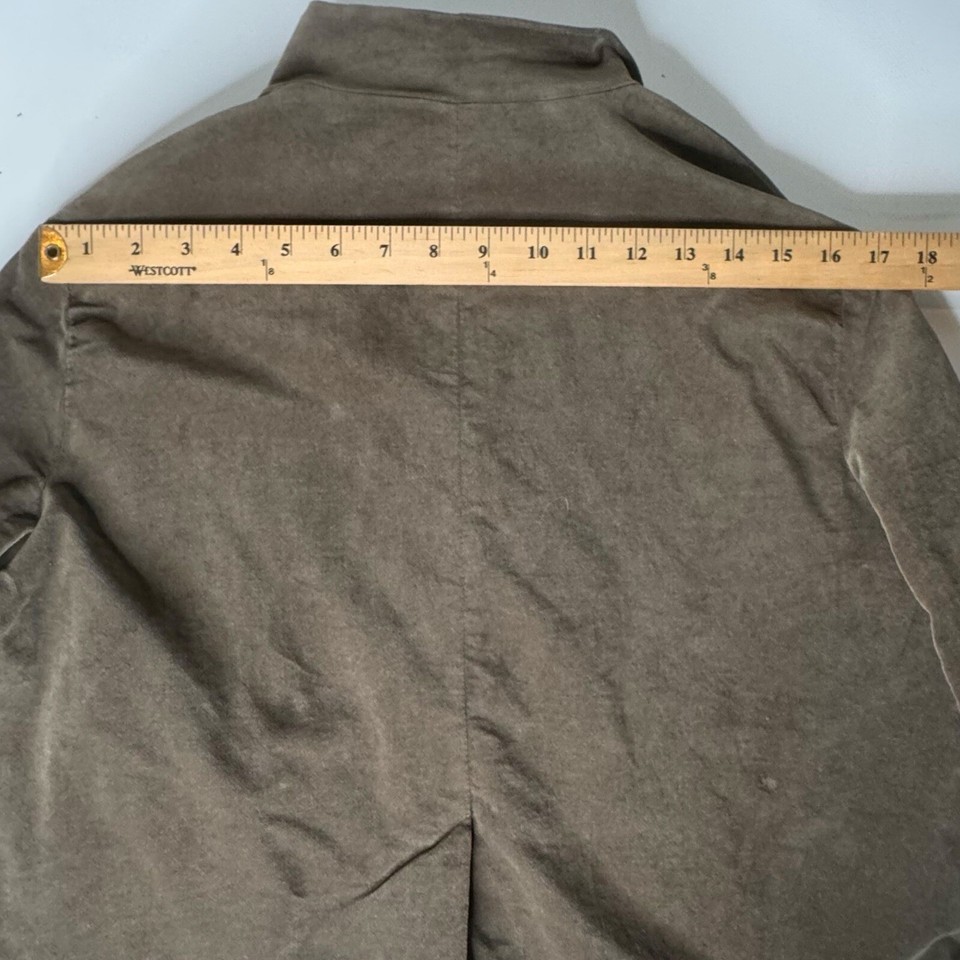 Hannah Wessel Brown Velvet Jacket size 36 US 6 Boxy Drop Shoulder Wide