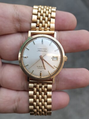 Gold Longines Mens Watches For Sale Longines Admiral Five Stars