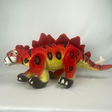 Melissa  Doug Large 32" Stegosaurus Plush Dinosaur Toy Red Yellow Stuffed Plush