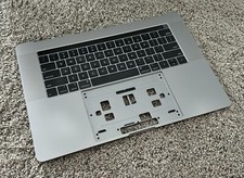 Apple MacBook Pro 15 A1990 2018 2019 Palmrest w/ Speakers Space Gray Genuine