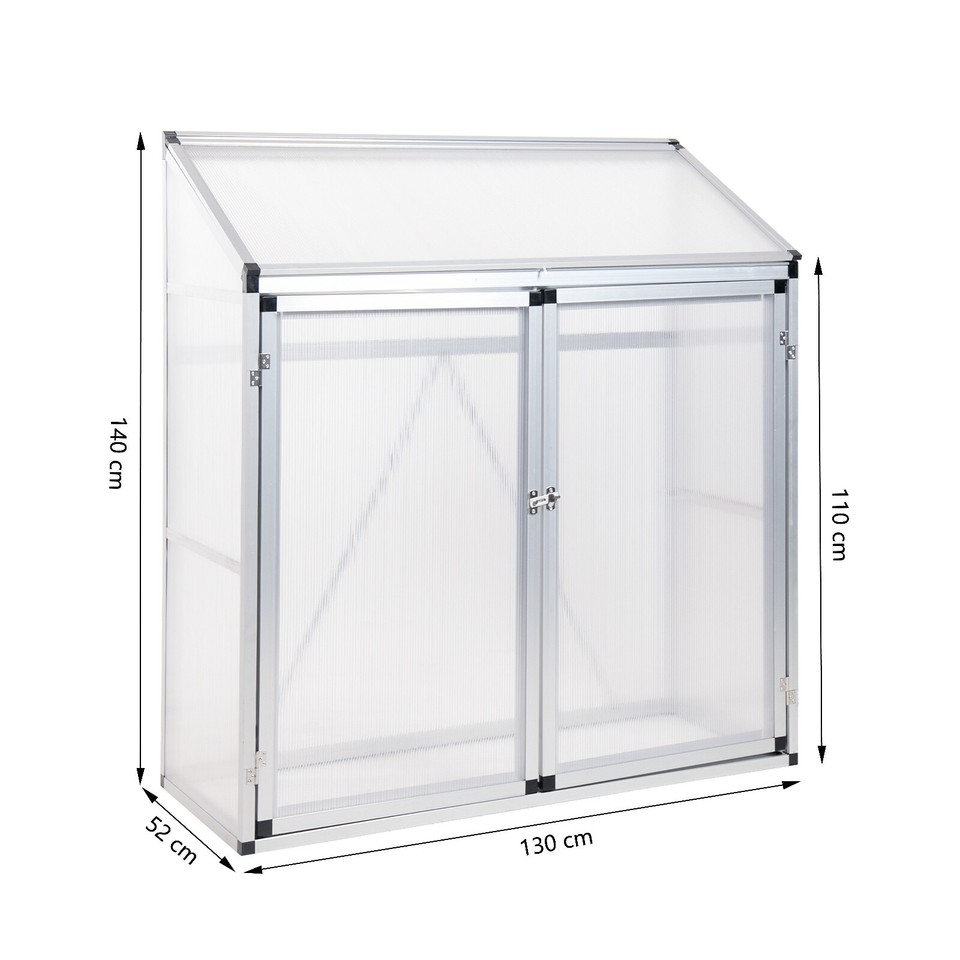 ALU Haus Gewächshaus Treibhaus Frühbeet Pflanzenhaus mit Fundament HF02
?Wuppetal, G H Handels GmbH, 