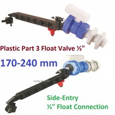  Flomasta Toilet Cistern Bottom Entry Plastic Part 3 Float Fill Valve ½" UK -AZ 