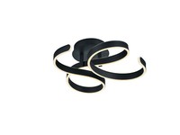 Moderne Led-Deckenleuchte Design Schwarz TR085