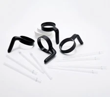NEW Primula Set of 4 Tumbler Handles + 8 Straws for 20oz Tumblers