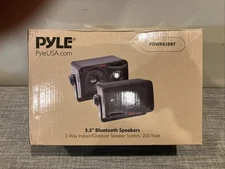 Pyle PDWR42BBT 3.5” Bluetooth Home Speakers, 3-Way Indoor/Outdoor 