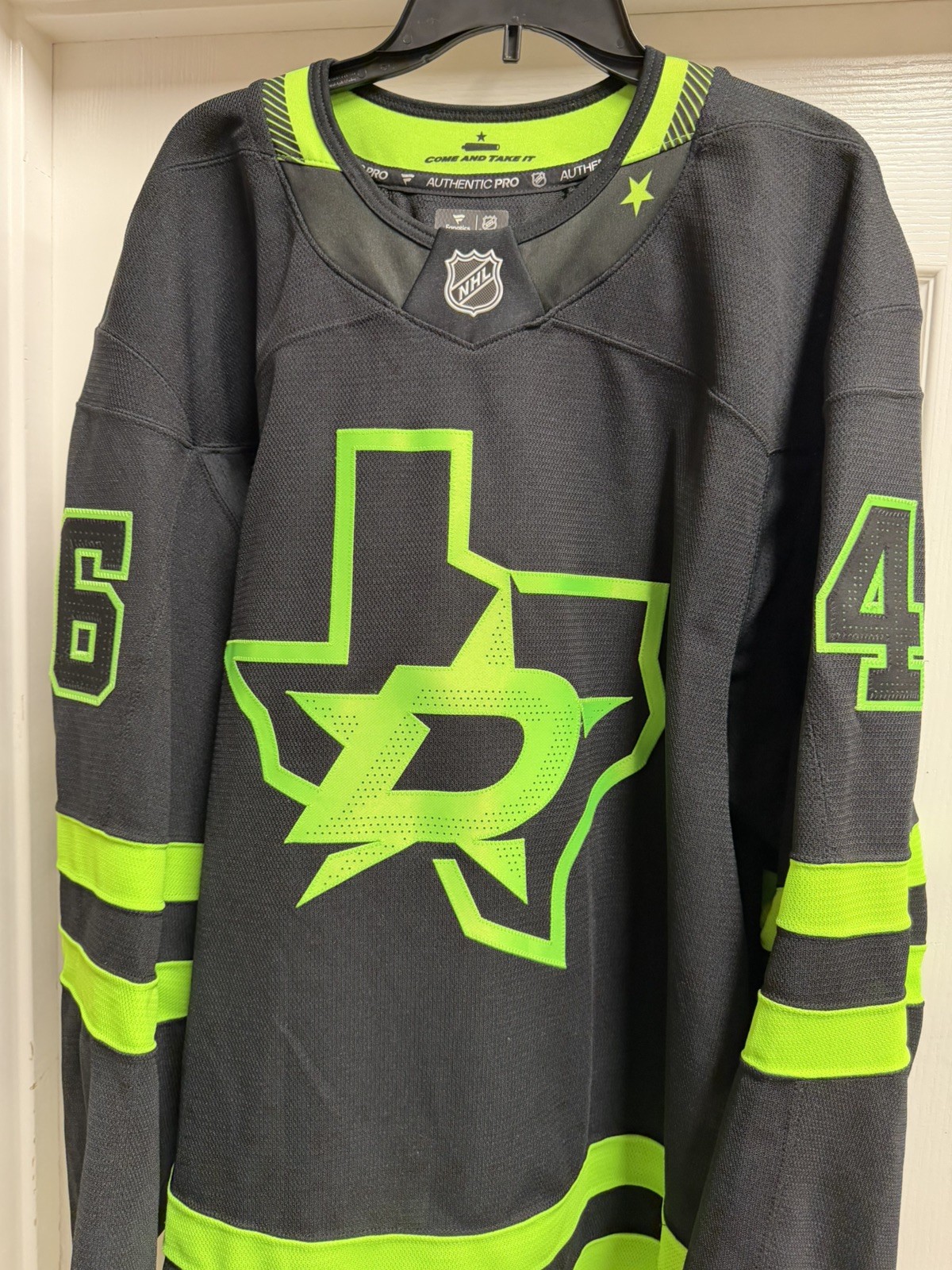 Ilya Lyubushkin Dallas Stars Blackout Game jersey worn last Blackout game 4/3/25