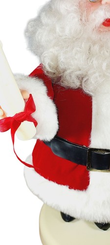 Vintage RENNOC Animated Santa Claus 18” Christmas Figure w/ Lighted Candle WORKS - 第 7/14 張圖片