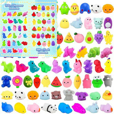 200Pcs Mochi Squishy Toys, Kawaii Squishies Fidget Stress Relief Toy for...