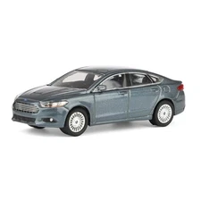 Greenlight 1/64 2013 Ford Fusion SE, Gray, Rick's Auto Sales 51623