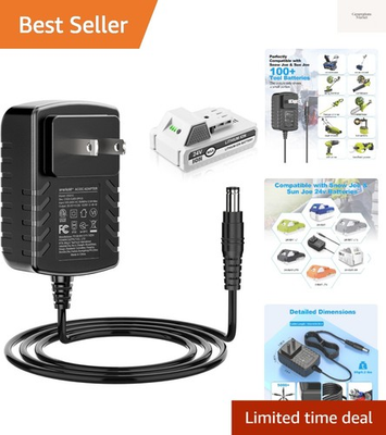 #ad Quick Charge for Snow Joe amp; Sun Joe 24V Battery 24VCHRG QC iON Charger for ... $33.99