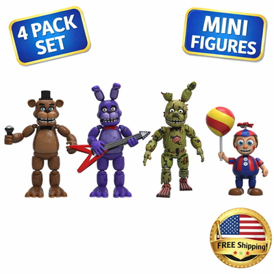 Five Nights At Freddy's 4PCS Figure Freddy Bonnie Foxy Chica