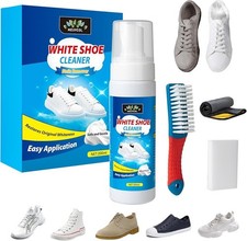 Shoe Cleaner 200ml White Trainer Cleaner Kit Powerful Foam Stain Remover
