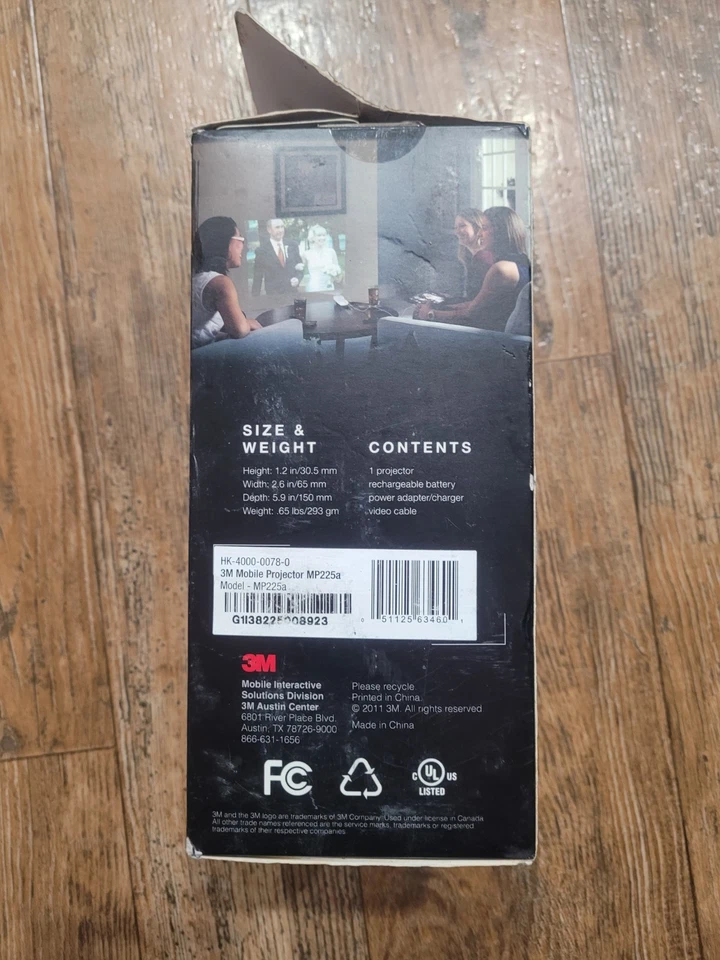 3M Mobile Projector Compatible W/ Apple 30-Pin Devices MP225A Used Once LN! - Image 2 of 4