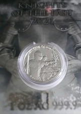 1 Oz Silbermünze „Knights Of The Past“, 2021 Malteser  Malta
