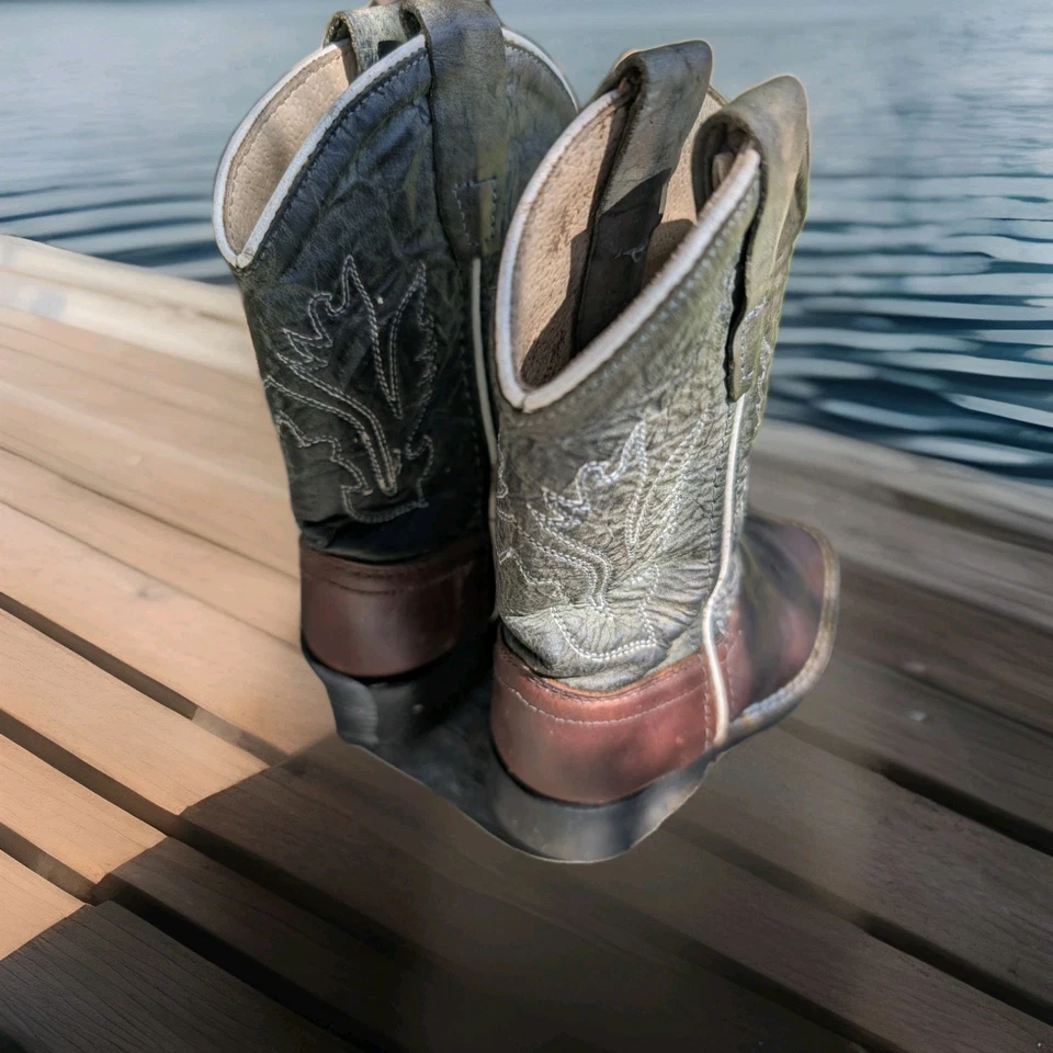 Botas de Vaquero Old West Cuero Marrón Talla 8 Foto 4 de 4