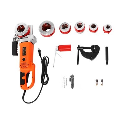 Electric Pipe Threader 2300W 110V Hand-held 6 Dies 1/2''-2'' All-copper Motor