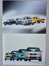 21 originale Werksfotos "25 Jahre Volkswagen Polo"  1975-2000 mit Harlekin +Text